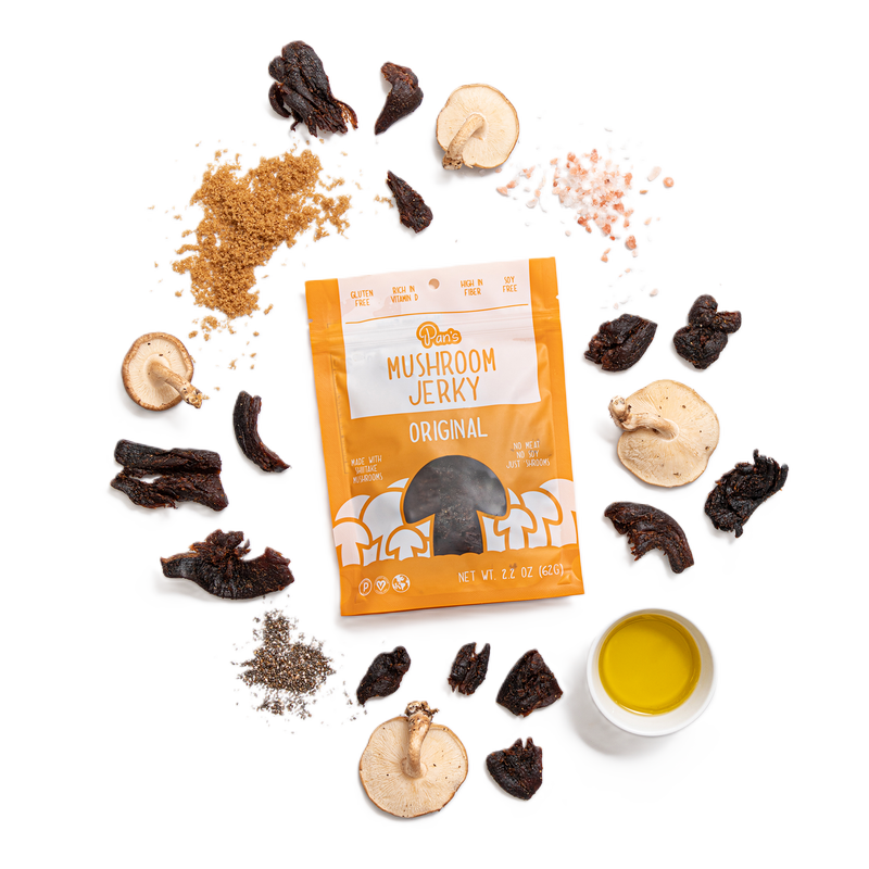 Pan's Original Mushroom Jerky 2.2oz Bag