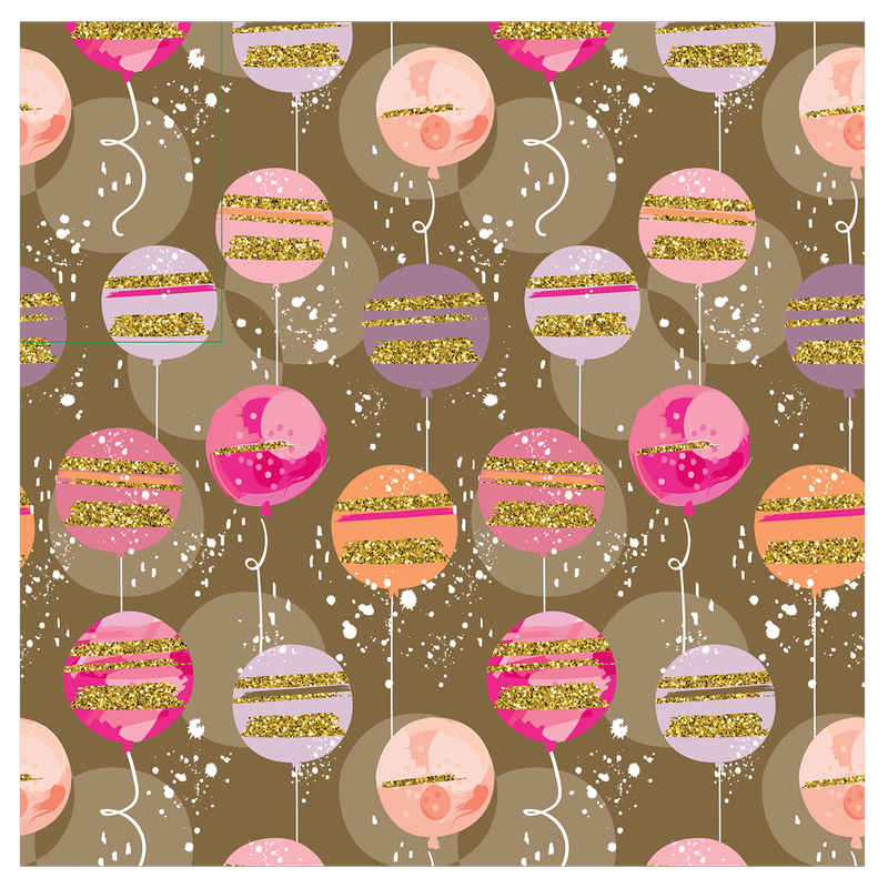 The Gift Wrap Company Golden Glimmer 5' Gift Wrap