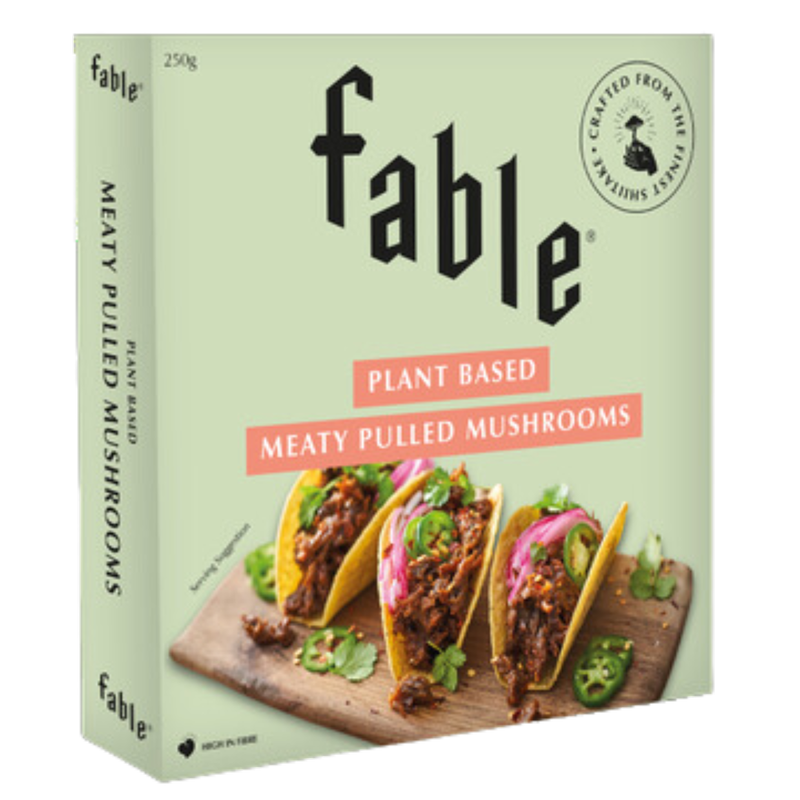 Fable Plant Based Meaty Pulled Mushrooms, 250g