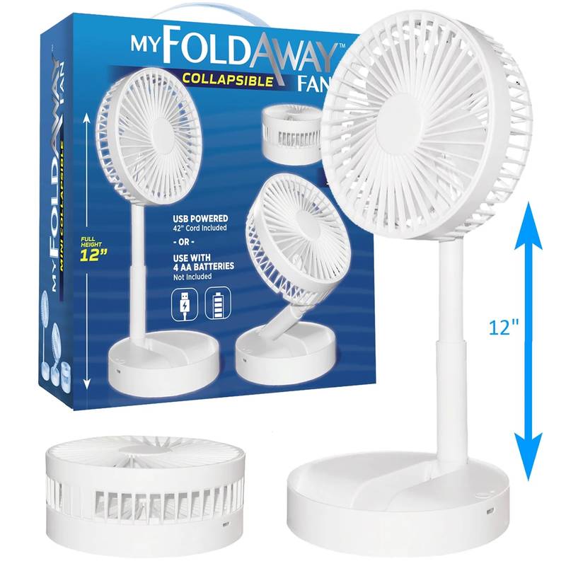 Foldable Portable Mini Table Fan-White