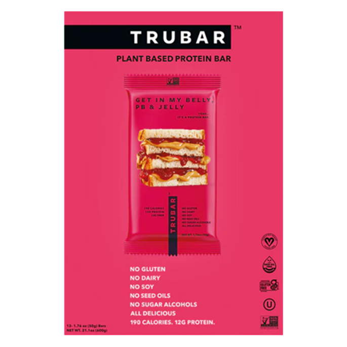 Trubar Get In My Belly Peanut Butter & Jelly 12 CT