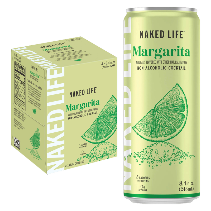 Naked Life Non-Alcoholic Margarita 4pk 8.4oz Can