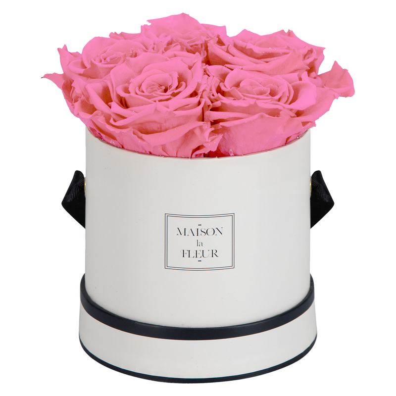 Maison La Fleur Round Classic Pink Roses 4-5ct