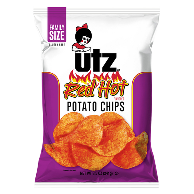Utz Potato Chips Red Hot 8.5oz
