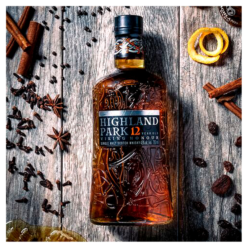 Highland Park 12 Year Old Single Malt Islands Scotch Whisky, 70cl
