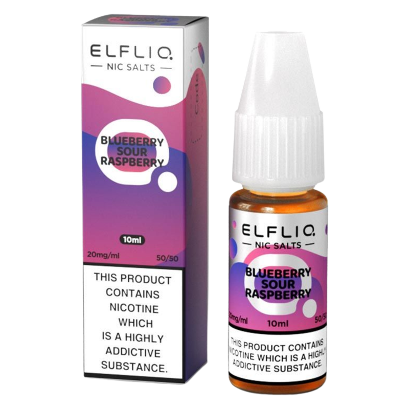 Elfliq Blueberry Sour Raspberry Nic Salt E-Liquid 10mg/ml, 10ml