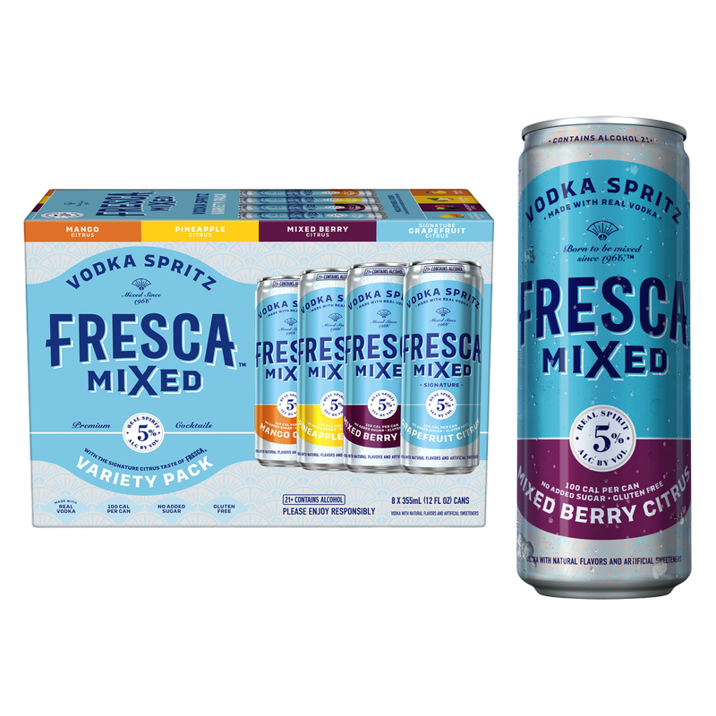 Fresca Mixed Vodka Spritz Variety Pack 8pk 12oz Can 5.0% ABV