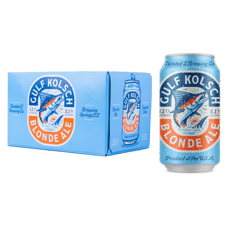 Twisted X Gulf Kolsch 6pk 12oz Can 5.1% ABV