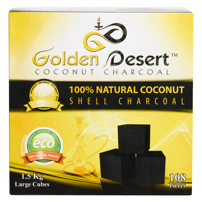Golden Desert Coconut Charcoal Cubes 108ct