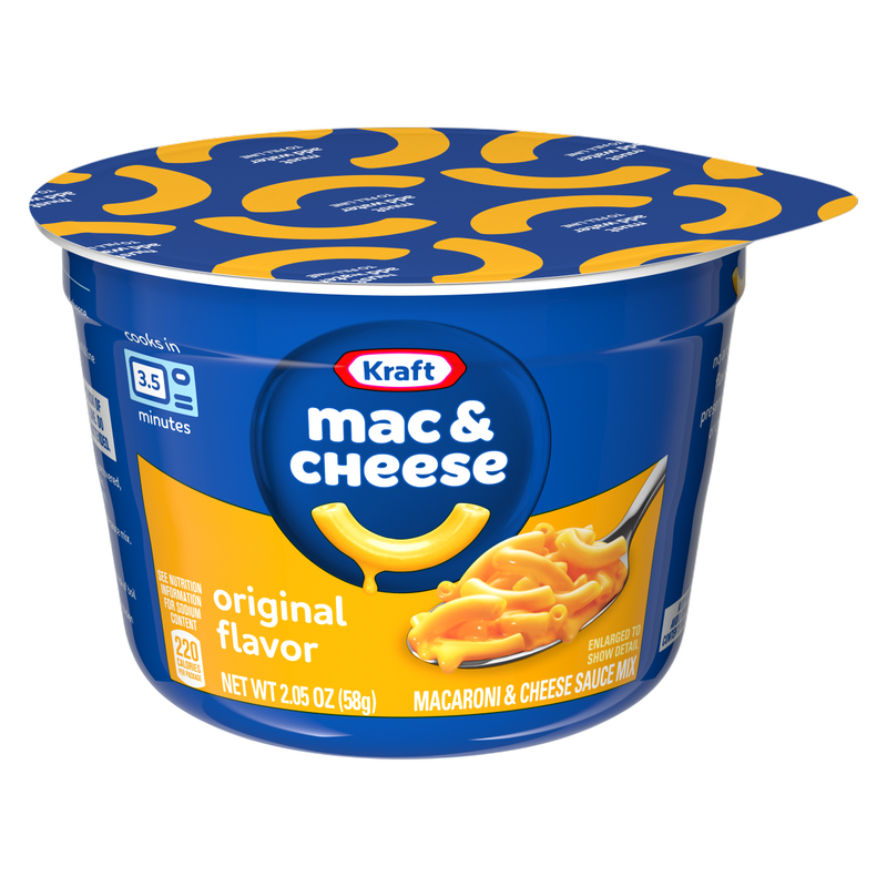 Kraft Original Macaroni & Cheese Microwavable Cup 2.5oz