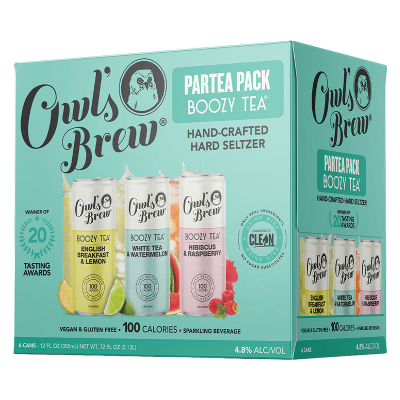 Owl's Brew Partea Pack Hard Seltzer 6pk 12oz Can 4.8% ABV