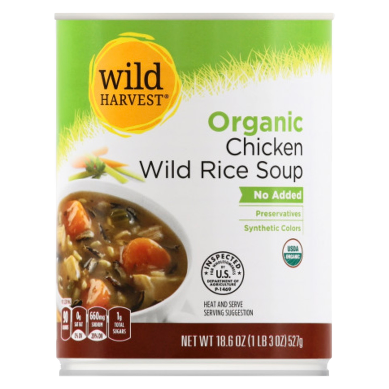 Wild Harvest Organic Chicken & Rice Soup 18.6oz