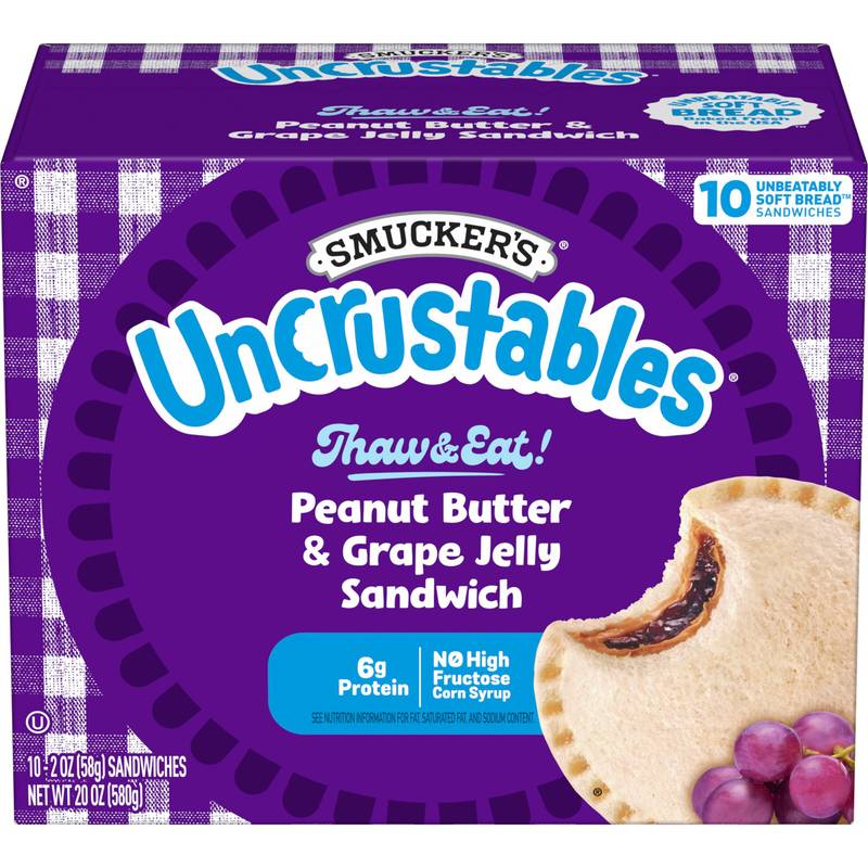 Smucker's Frozen Uncrustables PB & Grape 10ct