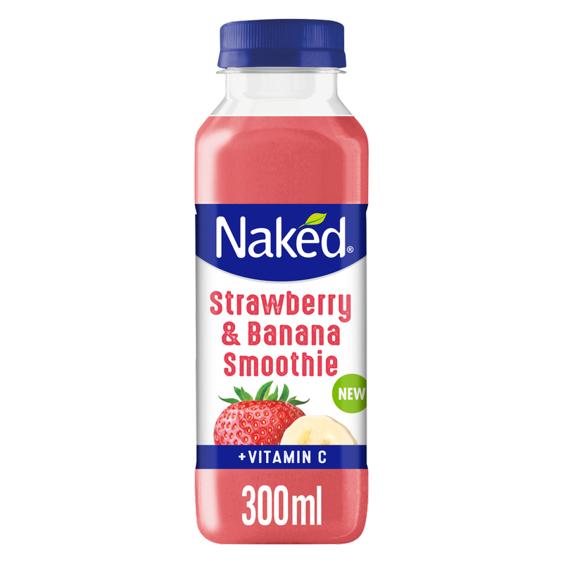 Naked Strawberry & Banana Smoothie, 300ml