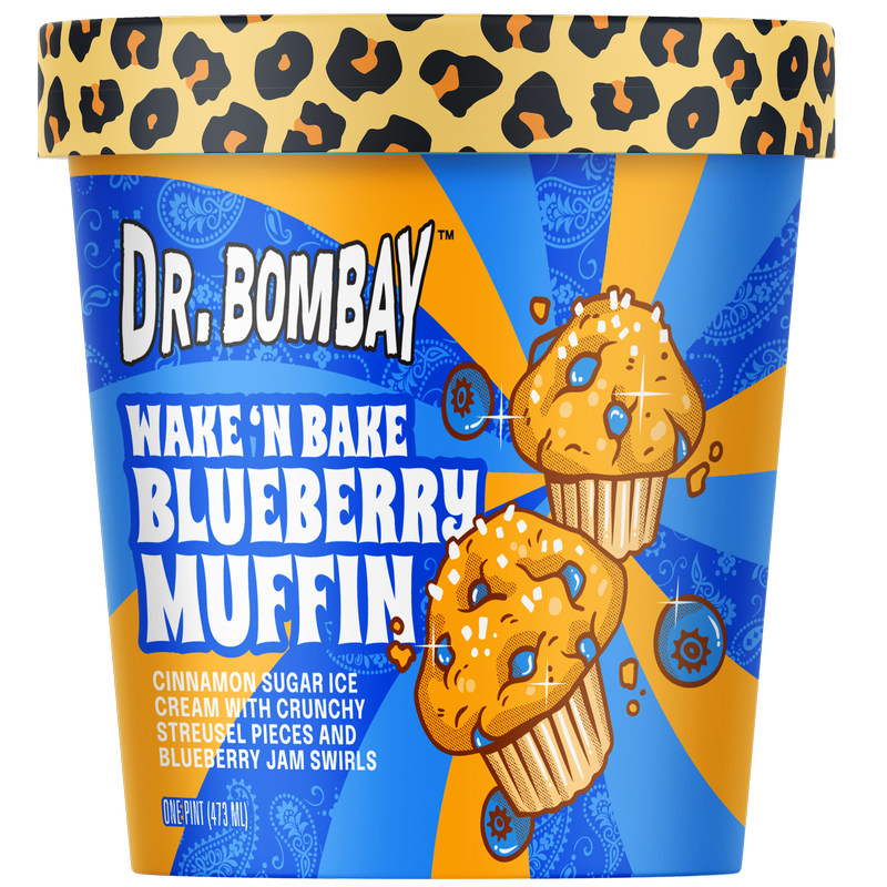 Dr. Bombay Wake 'N Bake Blueberry Muffin, 16 oz Pint
