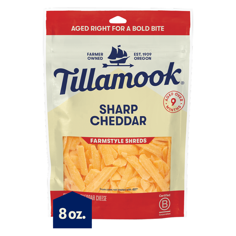 Tillamook Sharp Cheddar Shredded Cheese - 8oz