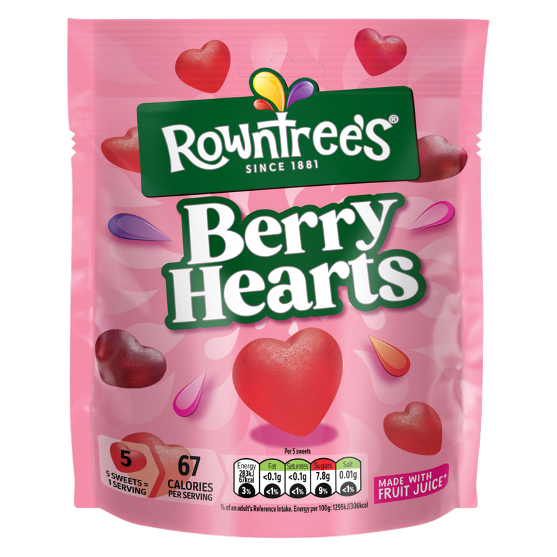 Rowntree's Berry Hearts, 115g
