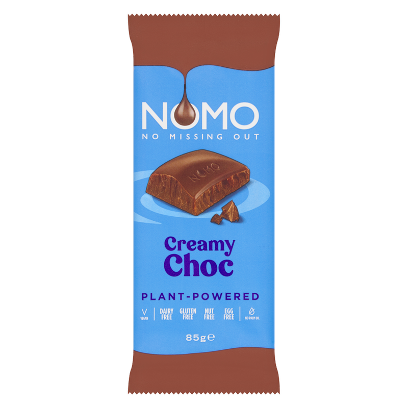 NOMO Vegan & Free From Creamy Choc Bar, 85g