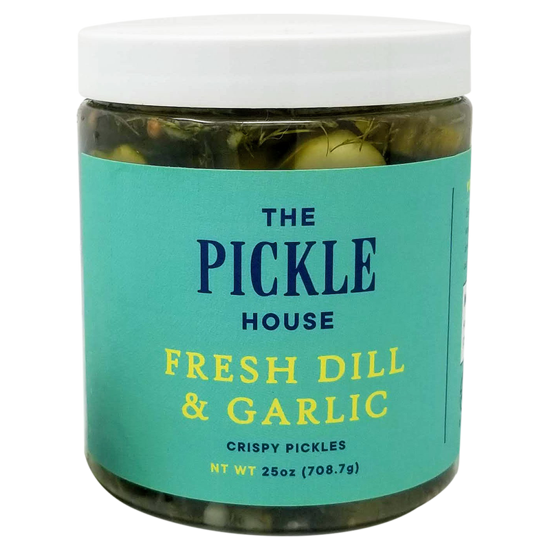 The Pickle House Fresh DIll & Garlic Cold Pack Jar Pickles 25oz jar