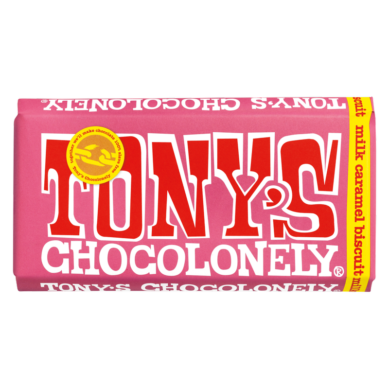 Tony's Chocolonely Milk Chocolate Caramel Biscuit, 180g