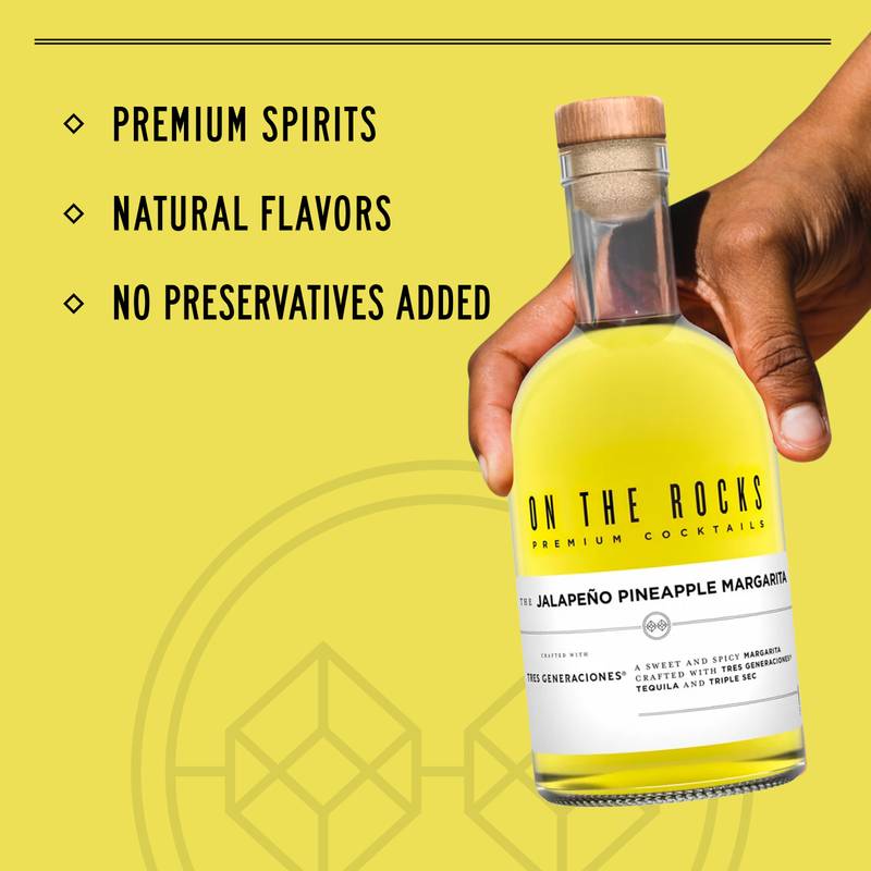 On The Rocks Tres Generaciones Jalapeno Pineapple Margarita 375ml (40 proof)