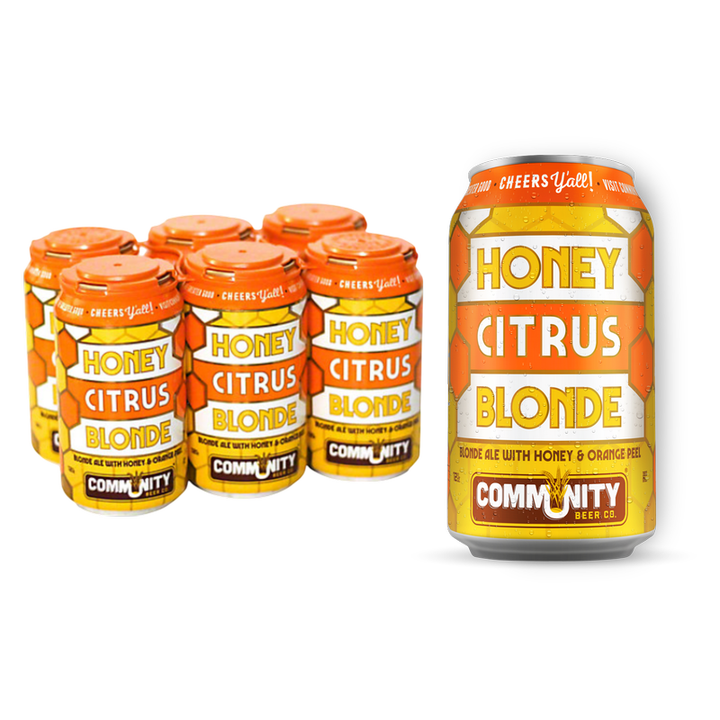 Community Honey Citrus Blonde 6pk 12oz Can 6% ABV