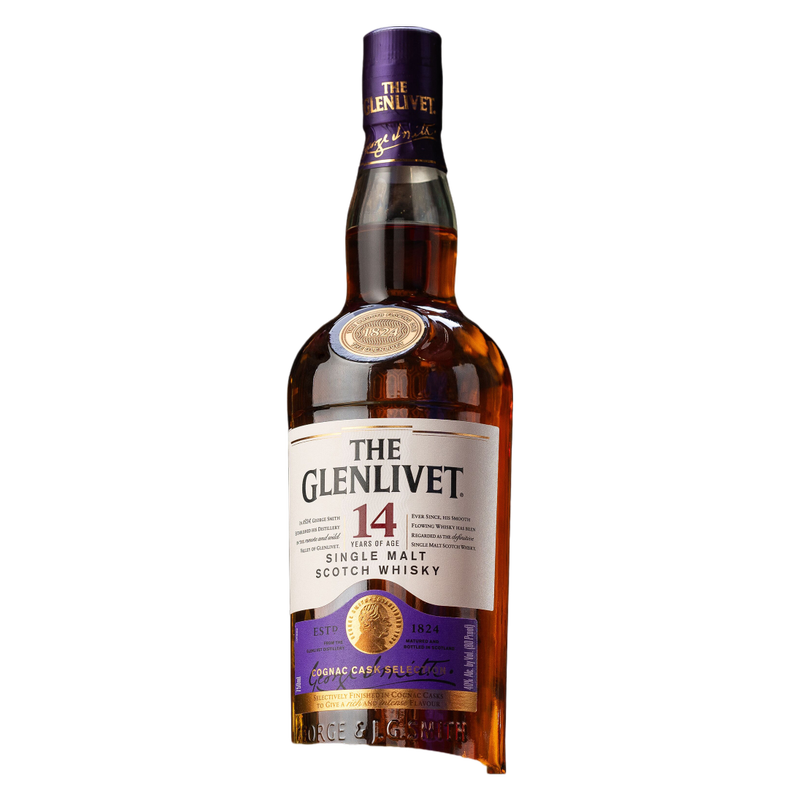 Glenlivet 14YR Cognac Cask Scotch Whisky 50ml (80 proof)