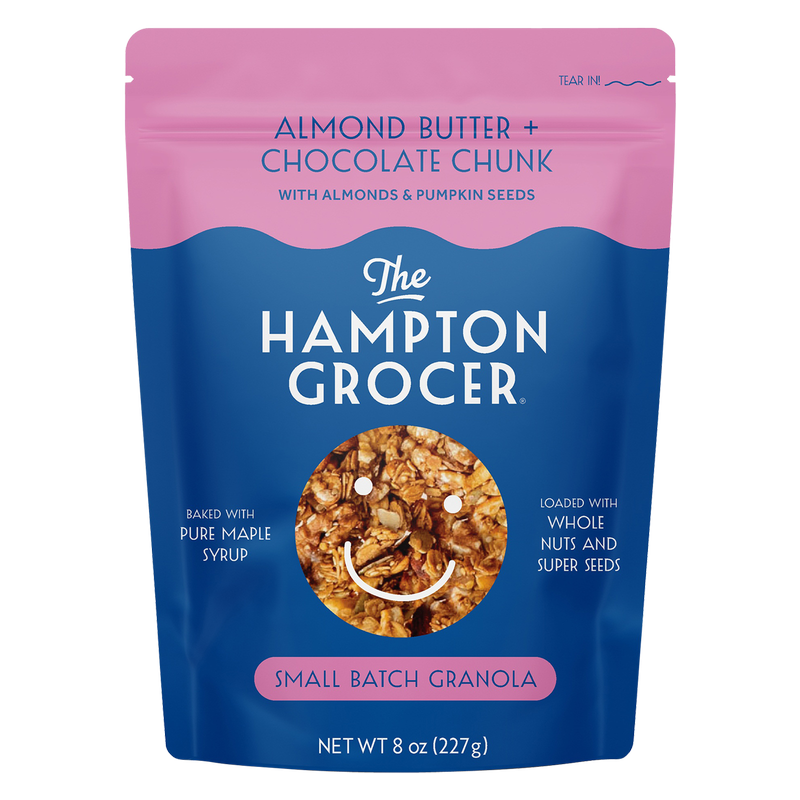 The Hampton Grocer Almond Butter Chocolate Chunk Granola 8oz