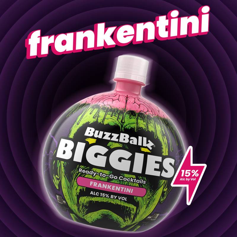 BuzzBallz Biggies Frankentini Cocktail, 1.75l, 30 Proof (15% ABV)