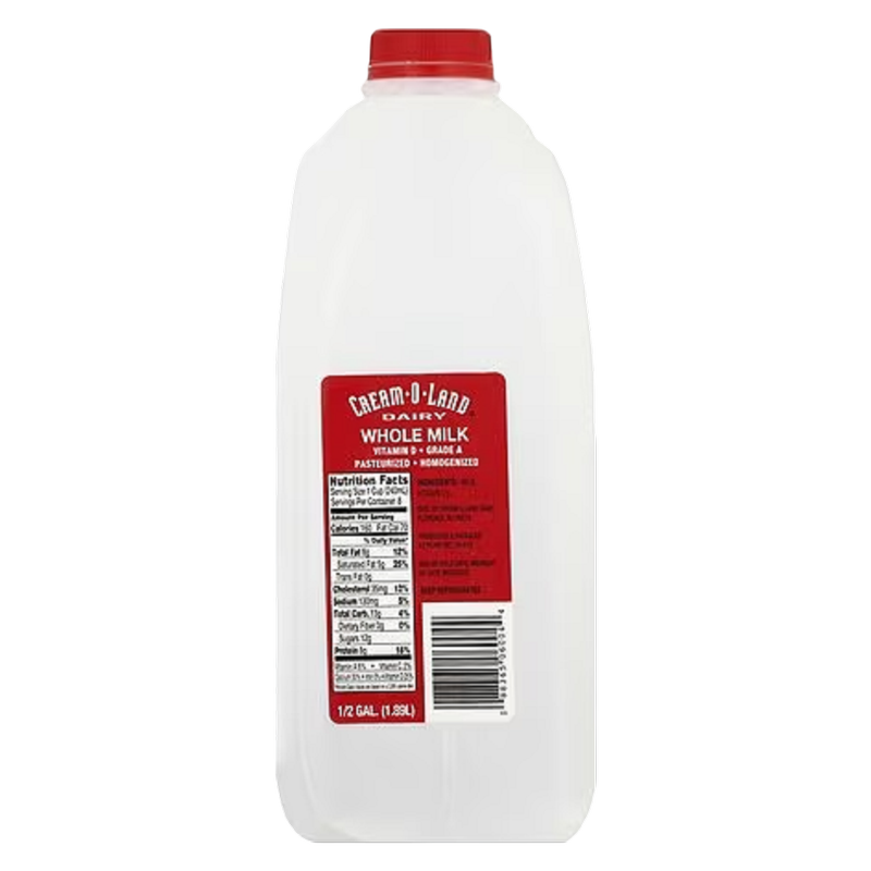 Cream-O-Land Vitamin D  Whole Milk - 1/2 Gallon