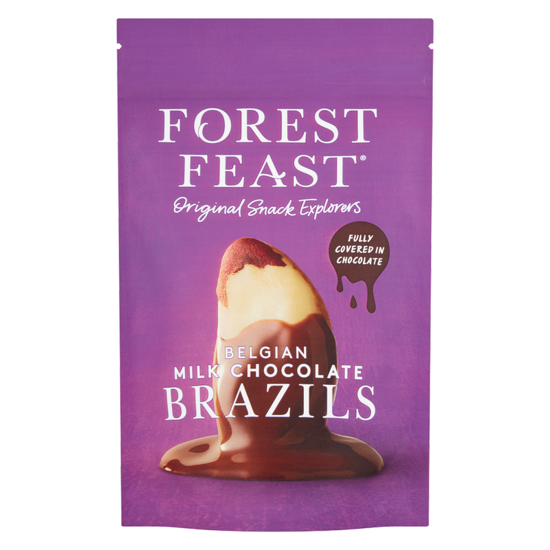 Forest Feast Belgian Milk Chocolate Brazil Nuts, 120g
