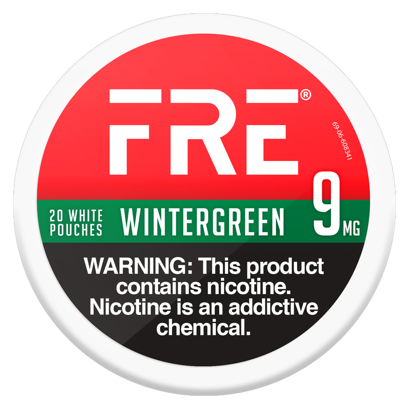 FRE Wintergreen Nicotine Pouches, 9mg
