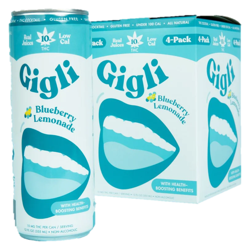 Gigli 10mg THC Blueberry Lemonade 4pk 12oz Can