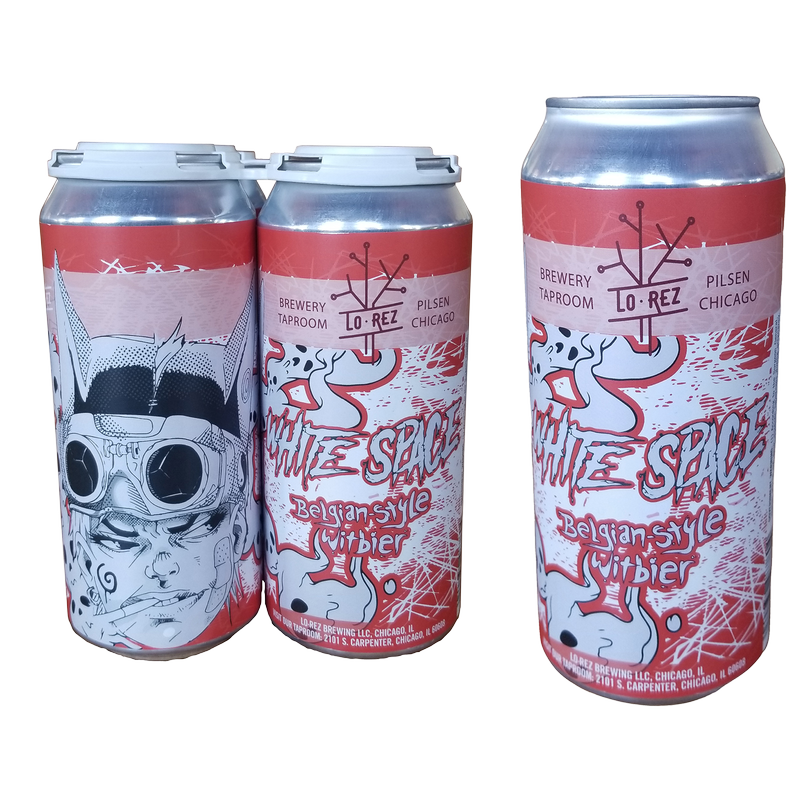 Lo Rez Brewing Whitespace Witbier 4pk 16oz Can 5.1% ABV