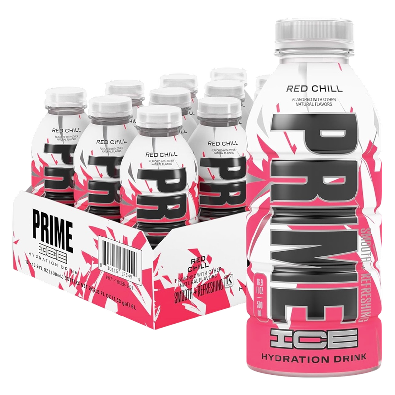 Prime Hydration Ice Red Chill 12pk 16.9oz Bottle