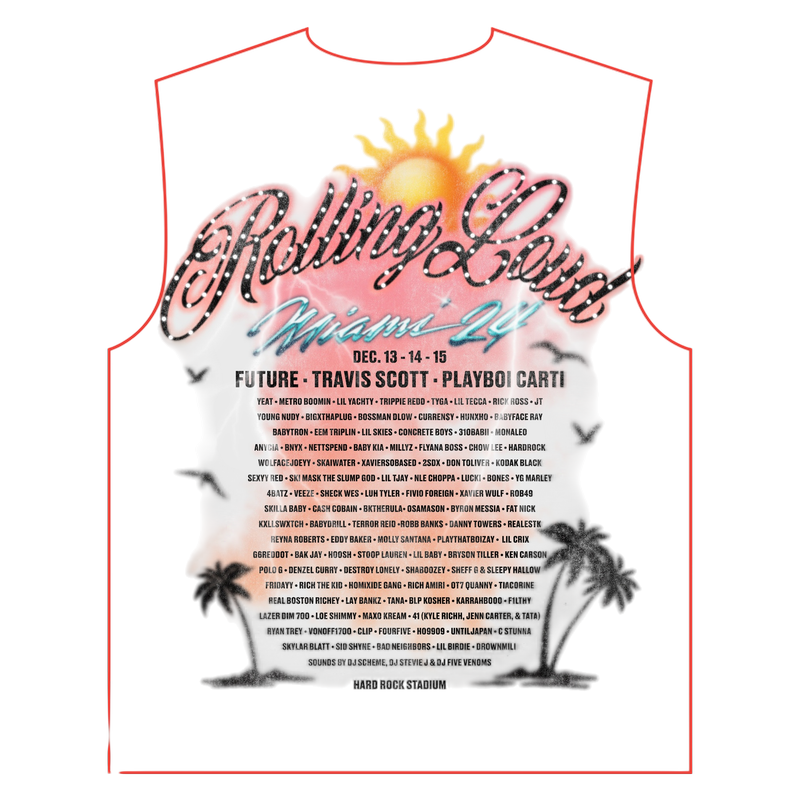 Rolling Loud Miami 24 Splash Tee-Large