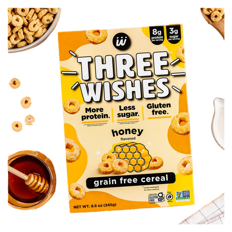Three Wishes Grain Free Cereal Honey 8.6oz
