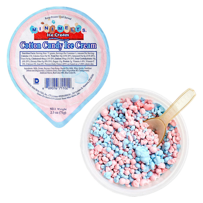 Mini Melts Cotton Candy Ice Cream Cup 1ct