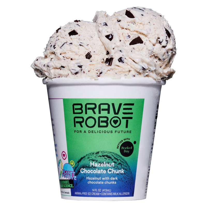 Brave Robot Hazelnut Chocolate Chunk Ice Cream Pint 14oz