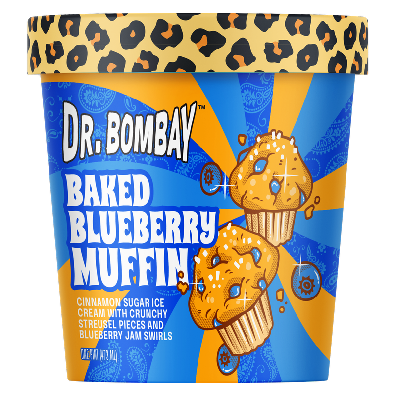 Dr. Bombay Baked Blueberry Muffin, 16 oz Pint