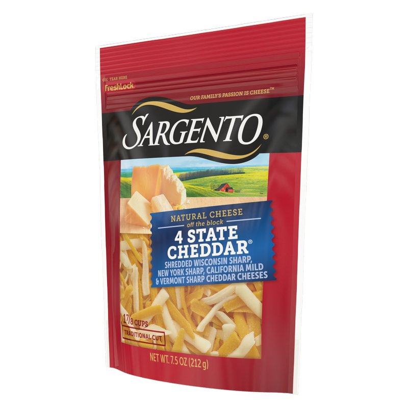 Sargento Shredded 4 State Cheddar® Natural Cheese - 7.5oz