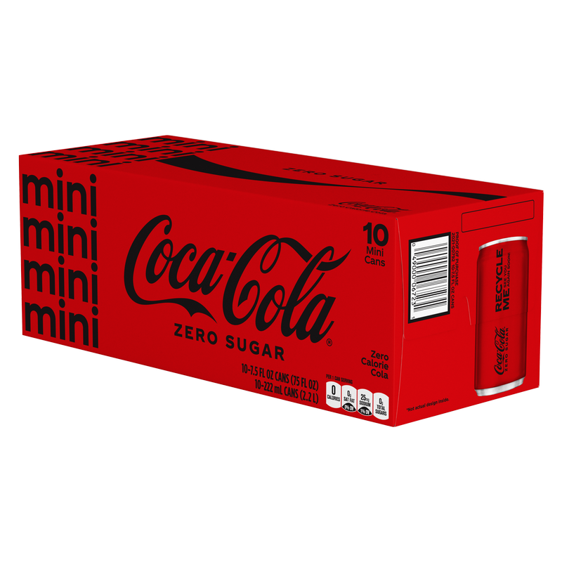 Coke Zero Mini Cans 6pk 7.5oz Can