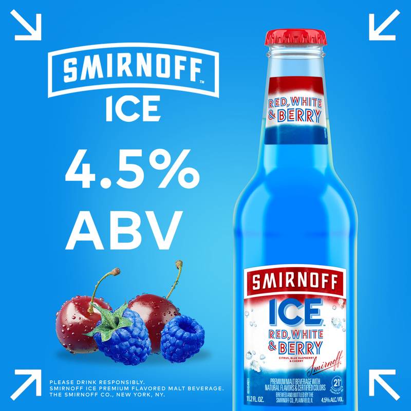 Smirnoff Red, White & Berry 6pk 12oz Can