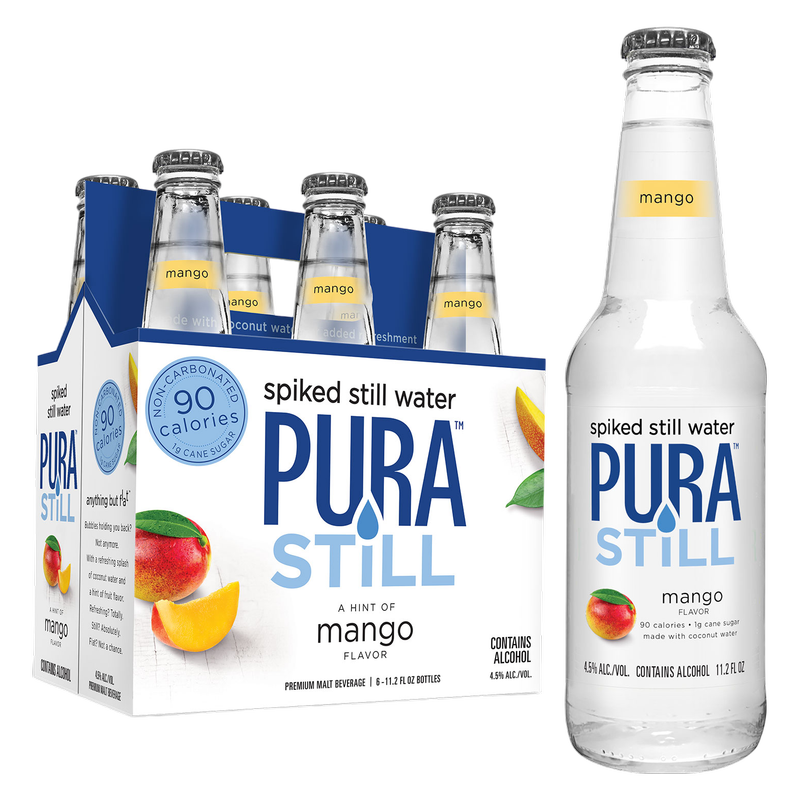 Pura Still Spiked Water Mango 6pk 11.2oz Btl 4.5% ABV