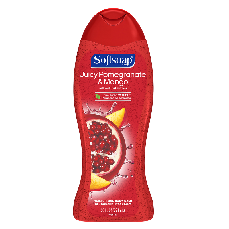 Softsoap Moisturizing Juicy Pomegranate and Mango Body Wash 20oz