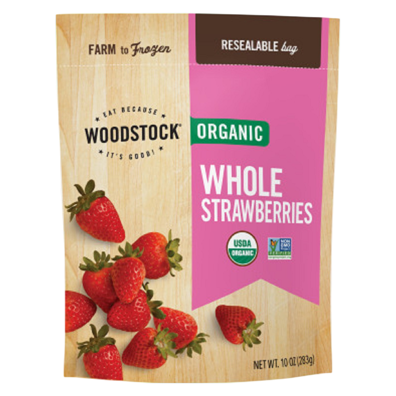 Woodstock Organic Frozen Whole Strawberries 10oz