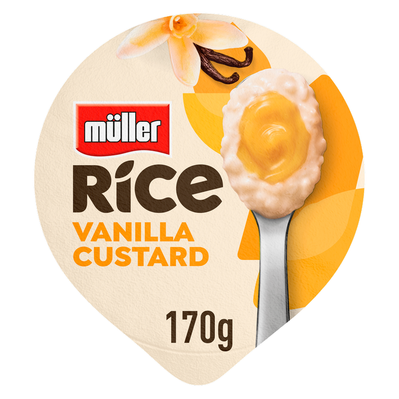 Muller Rice Vanilla Custard Low Fat Pudding Dessert, 170g