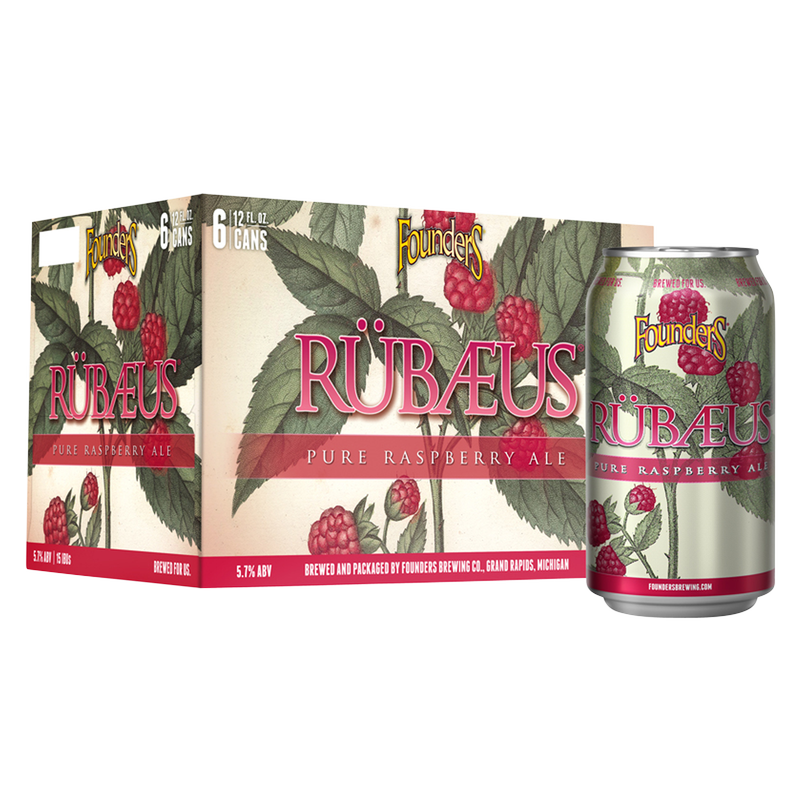 Founders Brewing Rubaeus Pure Raspberry Ale 6pk 12oz Can