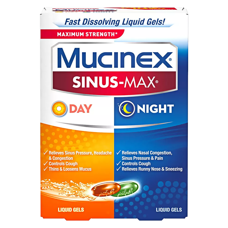 Mucinex Sinus-Max Liquid Gels - Day & Night 24 ct