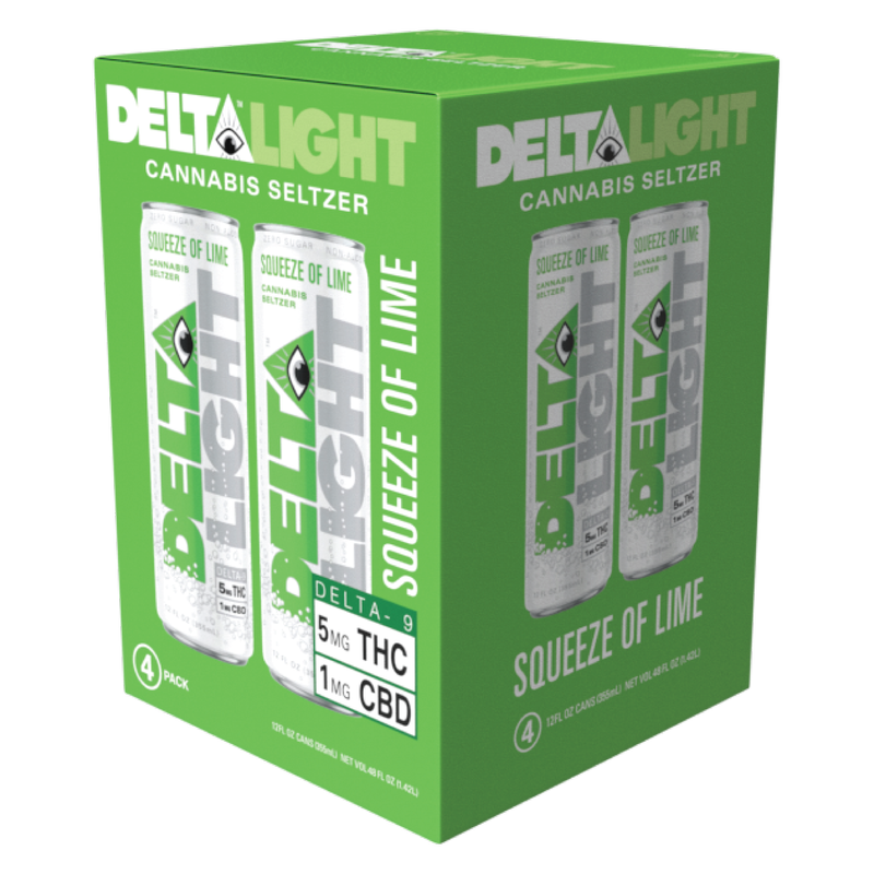 Delta Light 5mg THC Squeeze of Lime Seltzer 12pk 12oz Can
